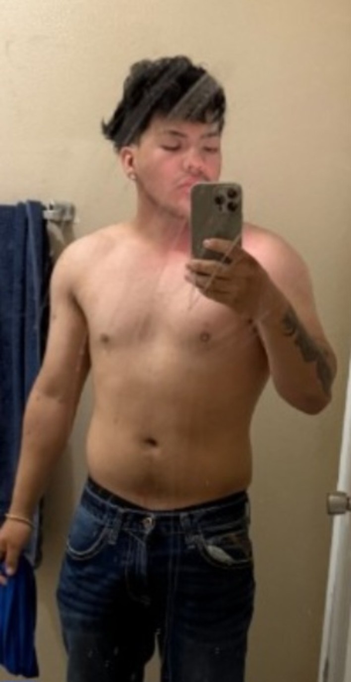 Client photo after 4 weeks of structured training